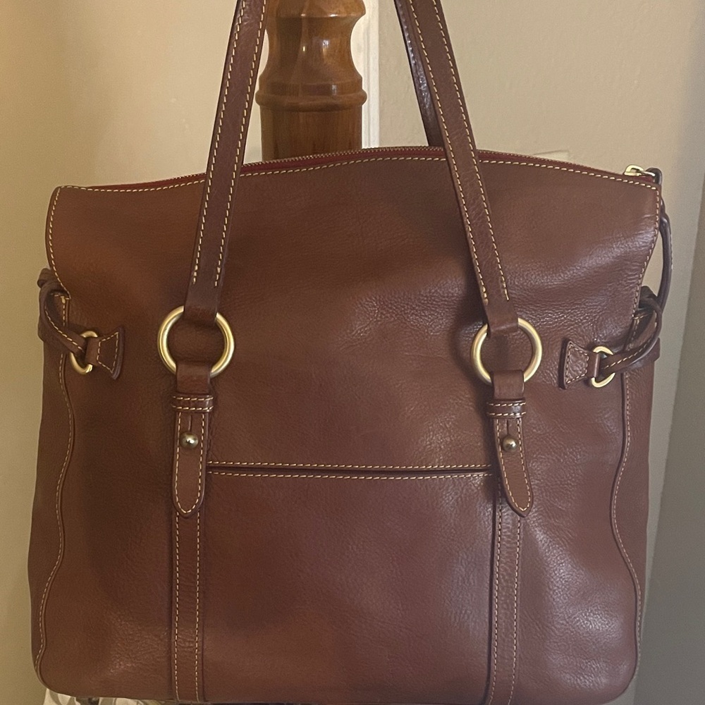 Dooney & Bourke Leather Florentine Travel Work Everyday Bag by Dooney & Bourke - Picture 4 of 15